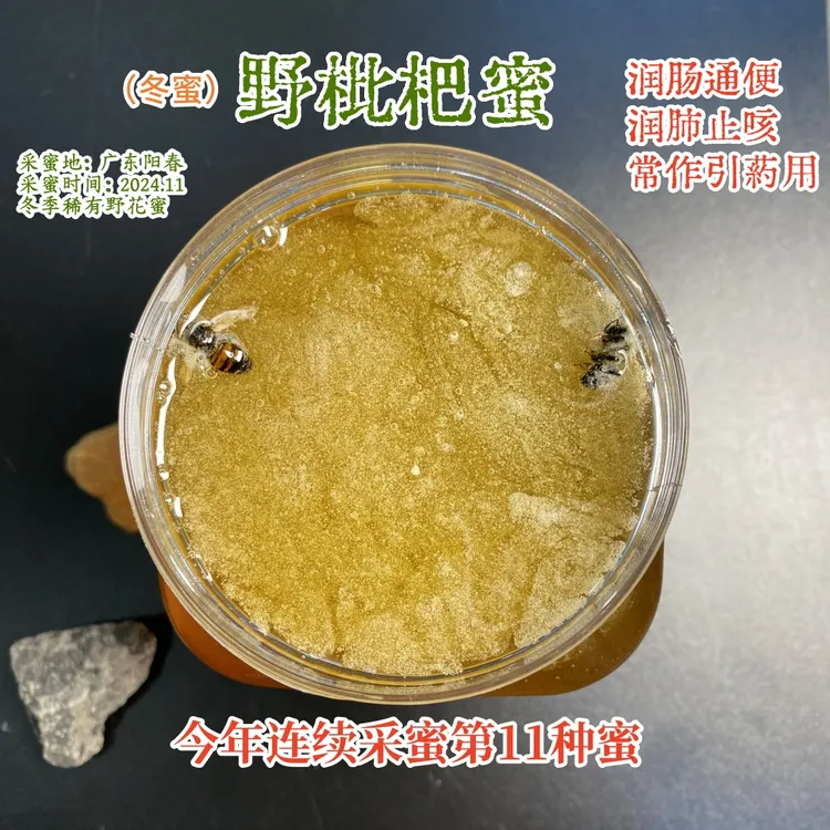 1000g冬蜜新鲜稀有野枇杷蜜2024第11个蜜源阳春山里自产销零喂养