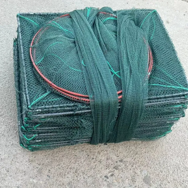 全有结虾笼鱼笼户外可折叠生态虾笼鱼笼加大框架43*33渔网龙虾笼