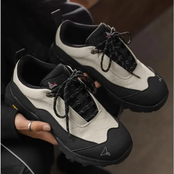 2025新款百搭户外运动登山鞋男小众设计情侣休闲鞋厚底增高老爹鞋