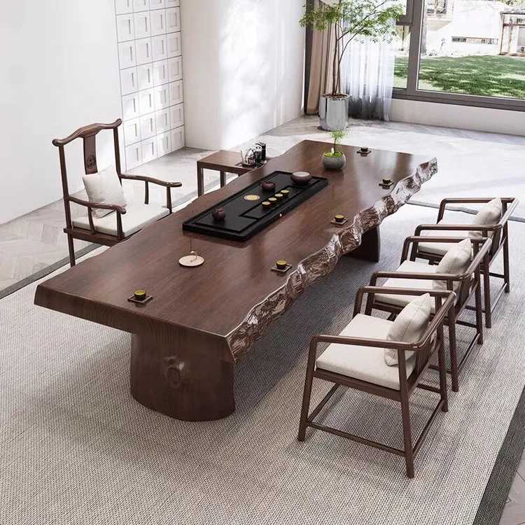 实木大板办公桌茶桌各种尺寸定制