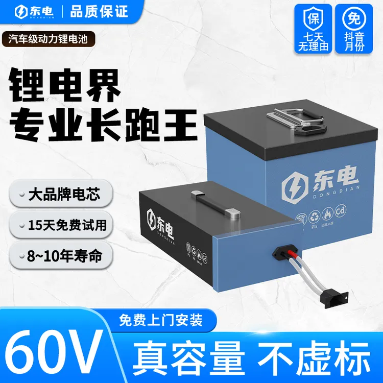 电动车锂电池60v外卖爱玛雅迪长续航磷酸铁锂电芯抗高温锂电池