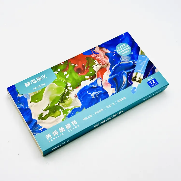 976A6  文具丙烯画颜料5ml【12色】