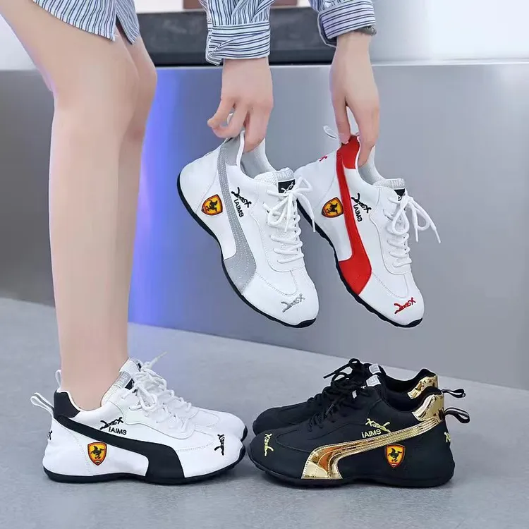 【真姐专属】四季男女同款全皮面洋气百搭软底软面休闲鞋7688-1