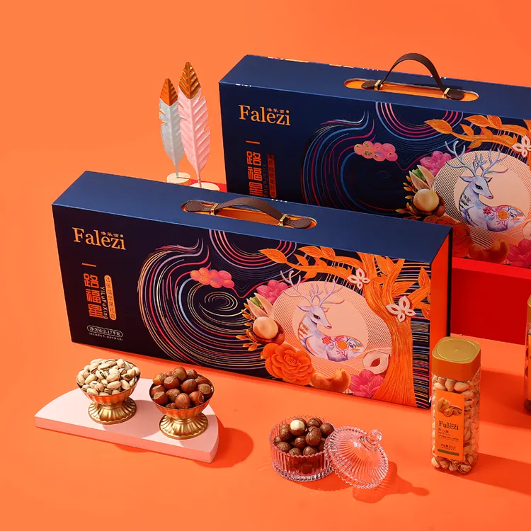 Falezi/法乐兹坚果礼盒装 休闲零食高端礼盒送礼过节礼品原味好吃