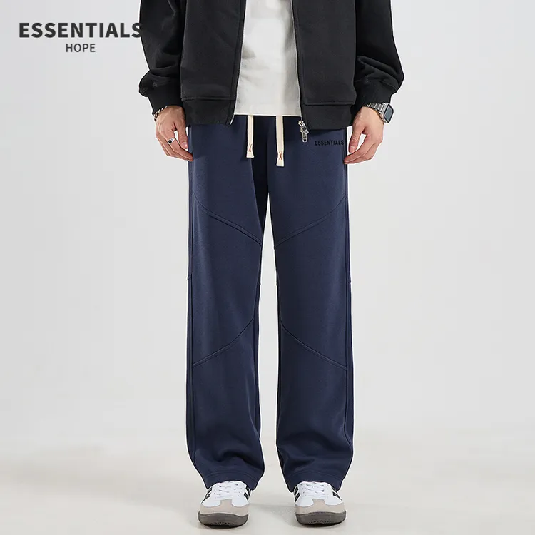 ESSENTIALS直筒休闲裤子男款秋冬款宽松新款运动卫裤男士裤子