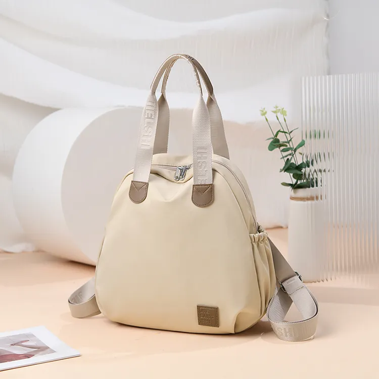 小众设计质感双肩包女士多用旅行背包牛津布百搭轻便通勤休闲背包