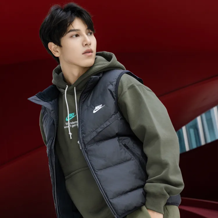 预Nike耐克男款羽绒服运动休闲马夹外套 FB8184-010