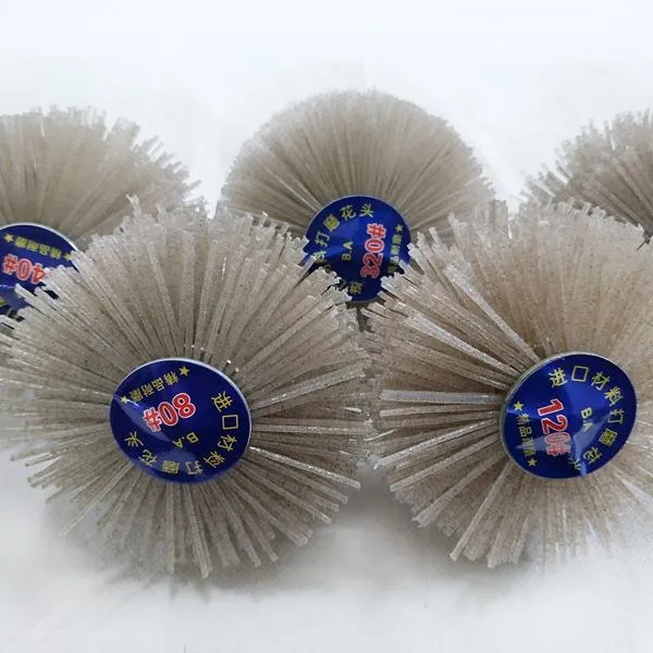 红木家具打磨花头磨料洁达尼龙丝木材崖柏红木根浮雕抛光轮磨头