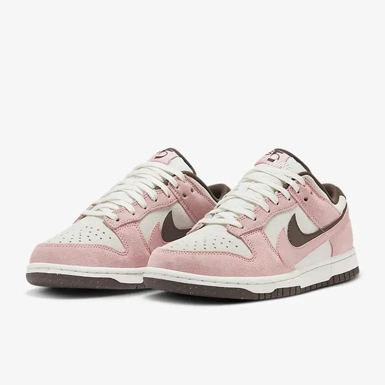 NIKE/耐克女鞋Dunk  灰粉棕叠勾 复古休闲运动板鞋 HV1799-161