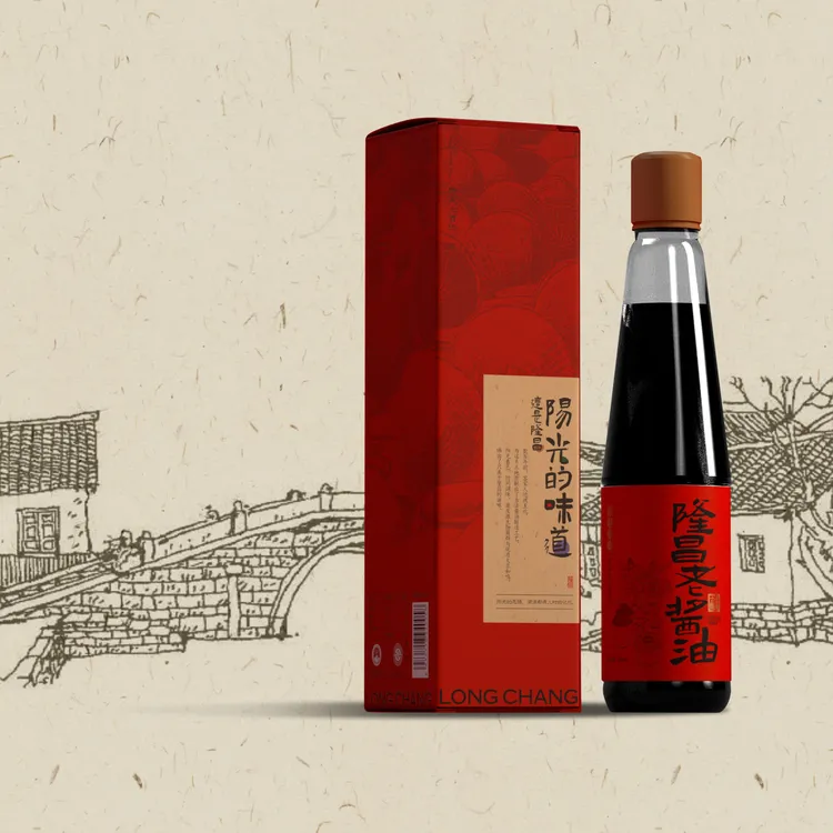 【760隆昌老酱油】玻璃瓶420ml 非遗酱油│古法零添加│晒足760天