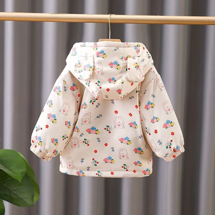 儿童外套女童2025新款爆款秋冬夹棉加厚保暖女款春秋外穿新款秋装