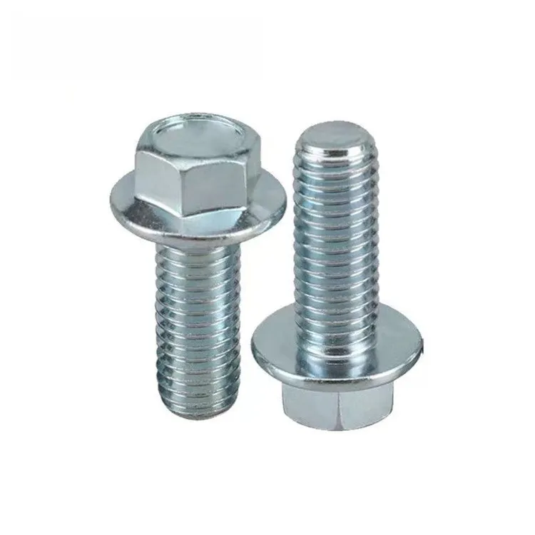 M8*16法兰高硬度防锈电动车护杠螺丝 保险蚀杠螺丝 尾箱支架螺丝