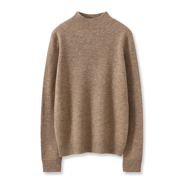 精选好原料 一线成衣 七针加厚纯色羊毛衫女半高领秋冬针织毛衣