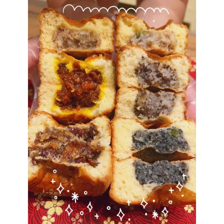 新疆包邮蛋挞月饼五仁苏子黑芝麻月饼中秋节糕点蛋月烧蛋糕皮月饼