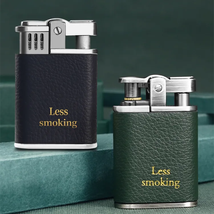 CHIEF首领纯手工缝纫真皮老式经典砂轮明火防风高档