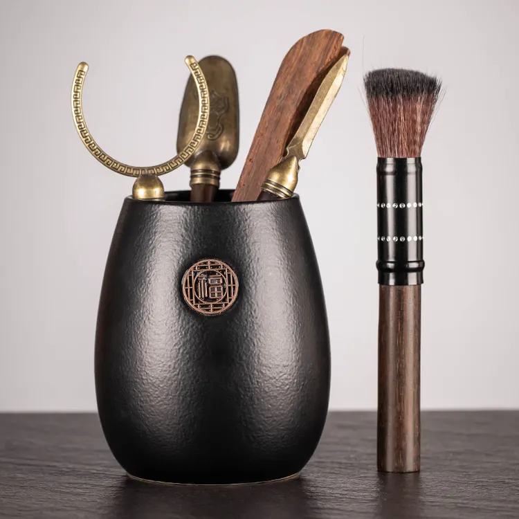 茶道六君子套装功夫茶具配件用品大全收纳茶杯垫泡茶工具茶桌摆件