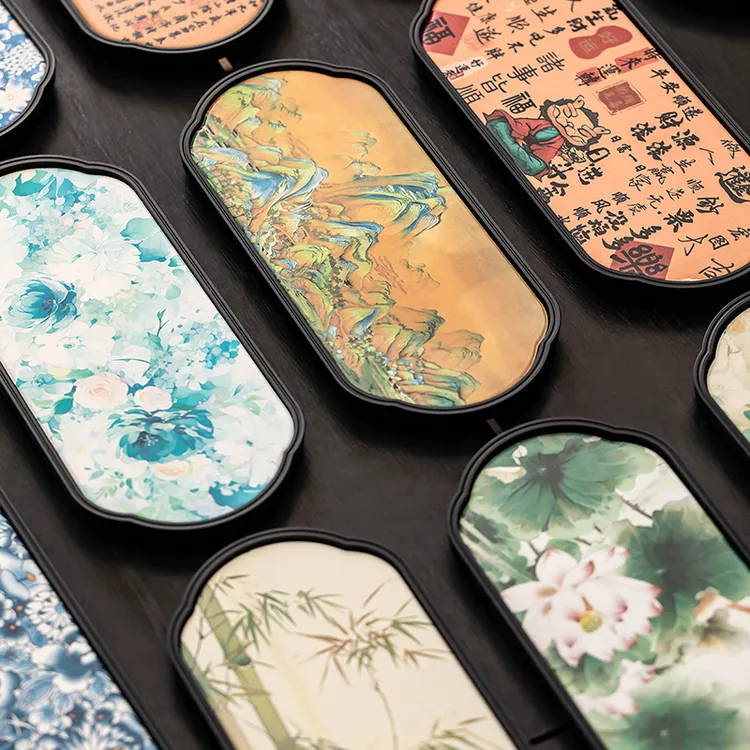 茶台干泡盘茶盘小型家用隔热吸水陶瓷壶承中式功夫茶具配件茶托盘