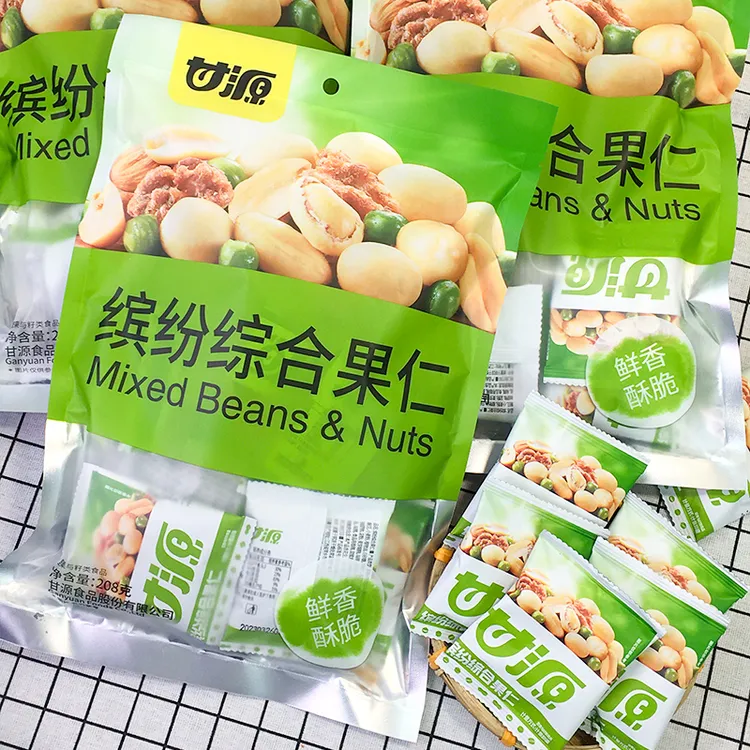 甘源缤纷综合果仁混合坚果208g休闲零食办公室小吃【主播推荐】食品