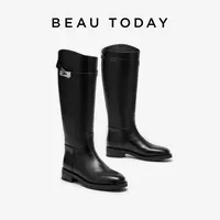 【BEAU TODAY】秋冬靴子女长筒靴马丁靴骑士百搭洋气