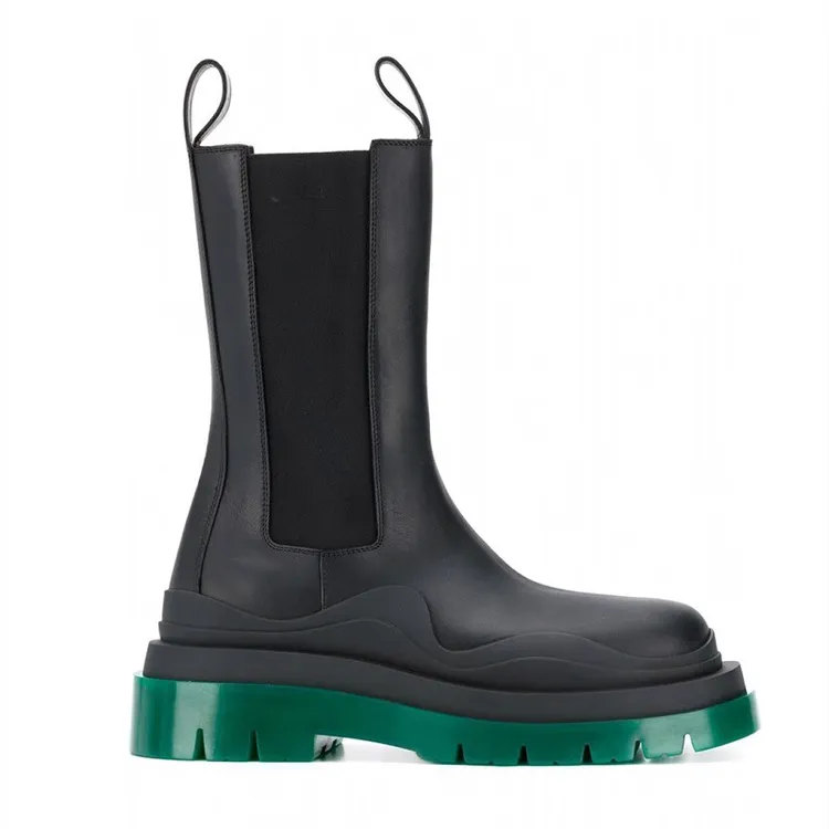 正确版本bv靴子冬季马丁厚底烟筒高筒靴暗黑风高帮增高鞋烟筒短靴