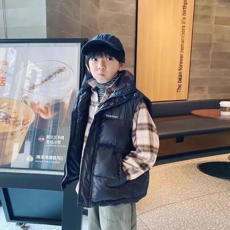【源头好物】儿童韩版加厚马甲秋冬男女童保暖背心外穿2025马甲洋气