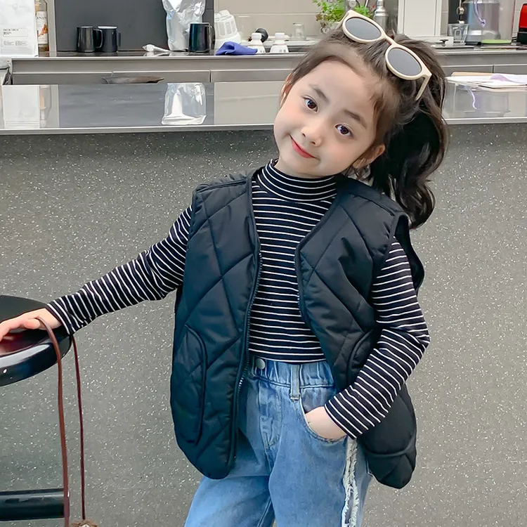 马甲2025秋冬新款儿童韩版男女童马甲宝宝加绒坎肩外穿洋气背心