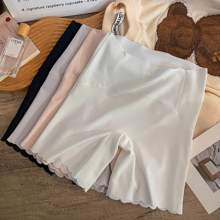 冰丝无痕安全裤女士防走光高腰打底裤内裤三合一夏季薄款收腹提臀