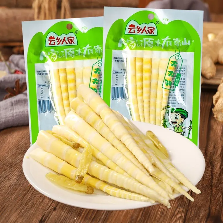 云乡人家山椒笋尖泡椒竹笋尖大包嫩笋尖开袋即食休闲零食爽口脆嫩