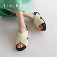 RIM RIM【松弛系列】云朵面包拖鞋绵羊皮休闲款软乎乎踩屎感沙滩鞋