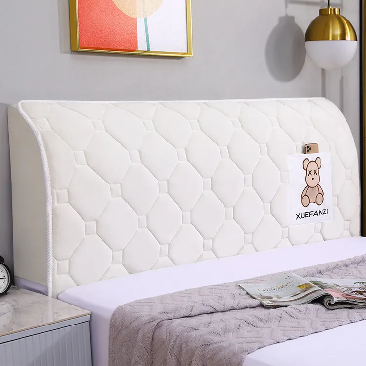 床头罩加棉加厚软包床头套 简约网红皮木床头防尘罩全包通用保护