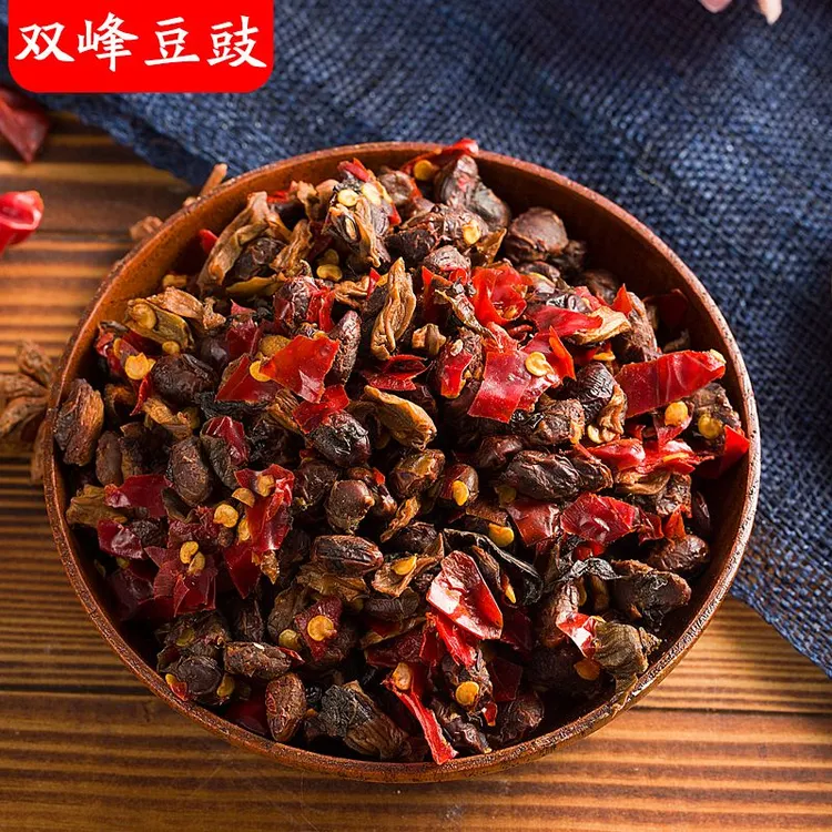 双峰家常豆豉豆鼓量贩装湖南特产农家工艺美食香辣臭豆豉炒菜豆豉