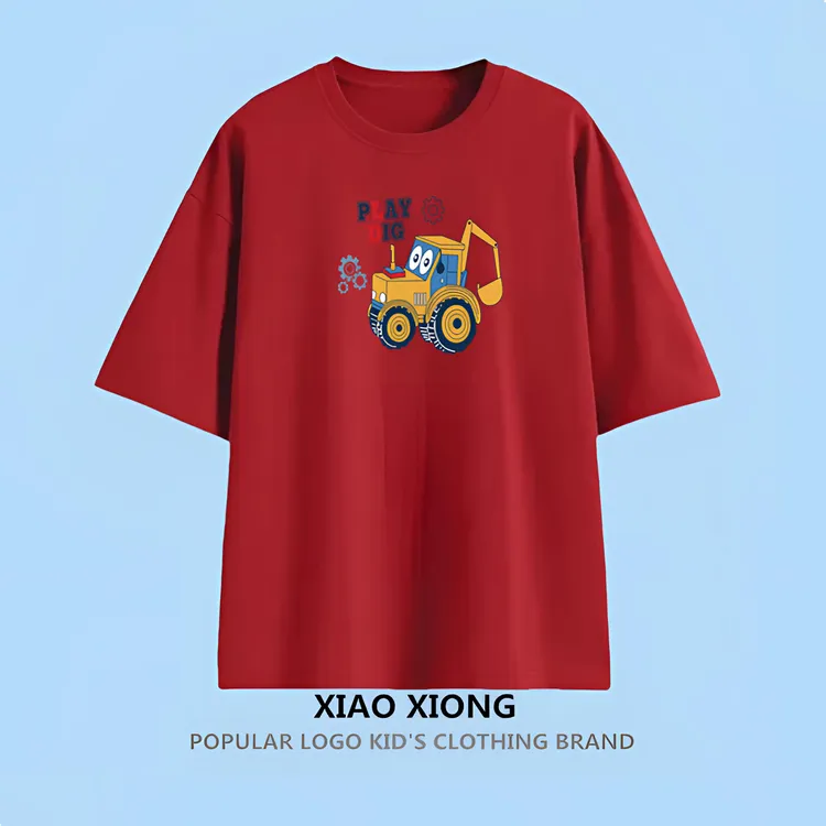 儿童短袖纯棉T恤男童上衣服女童打底衫体恤夏季半袖小女孩洋气潮