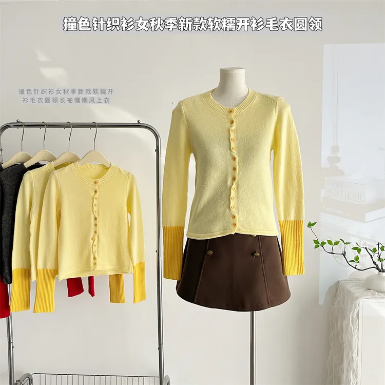 London艺术生慵懒风针织开衫毛衣