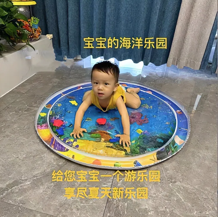 加厚宝宝学爬神器婴儿爬行引导玩具爬垫儿童拍保护功能拍水垫充气
