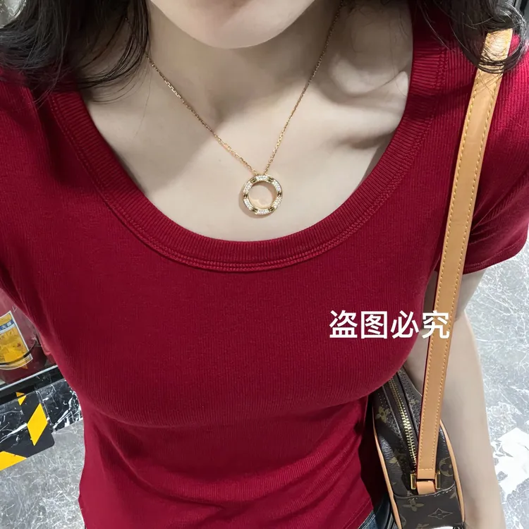 打底衫女内搭短袖T恤夏修身显瘦百搭女士t恤女款爆款2025夏季正品