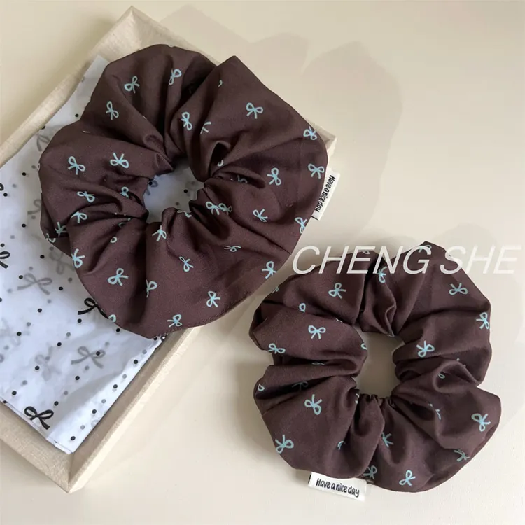 韩国东大门蝴蝶结大肠发圈丸子头发饰绑发绳扎马尾头绳头饰女新款