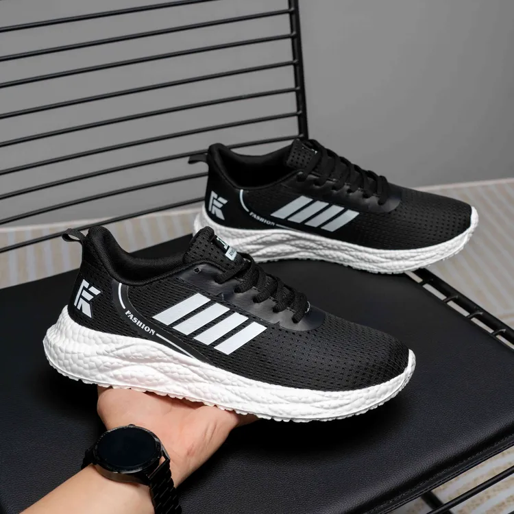 2024年夏季单网男女同款轻便休闲运动鞋2201透气网鞋软底百搭跑步