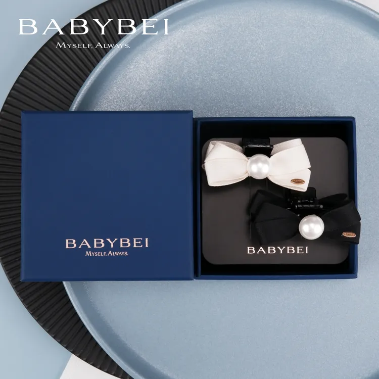【专属价】BABYBEI/初贝织织高亮珠小号抓夹侧边夹发卡甜美时尚