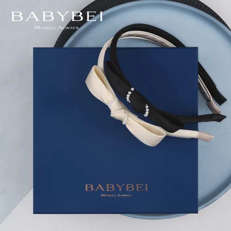 【专属价】BABYBEI/初贝丝丝高亮珠细版发箍蝴蝶结气质优雅温柔百搭
