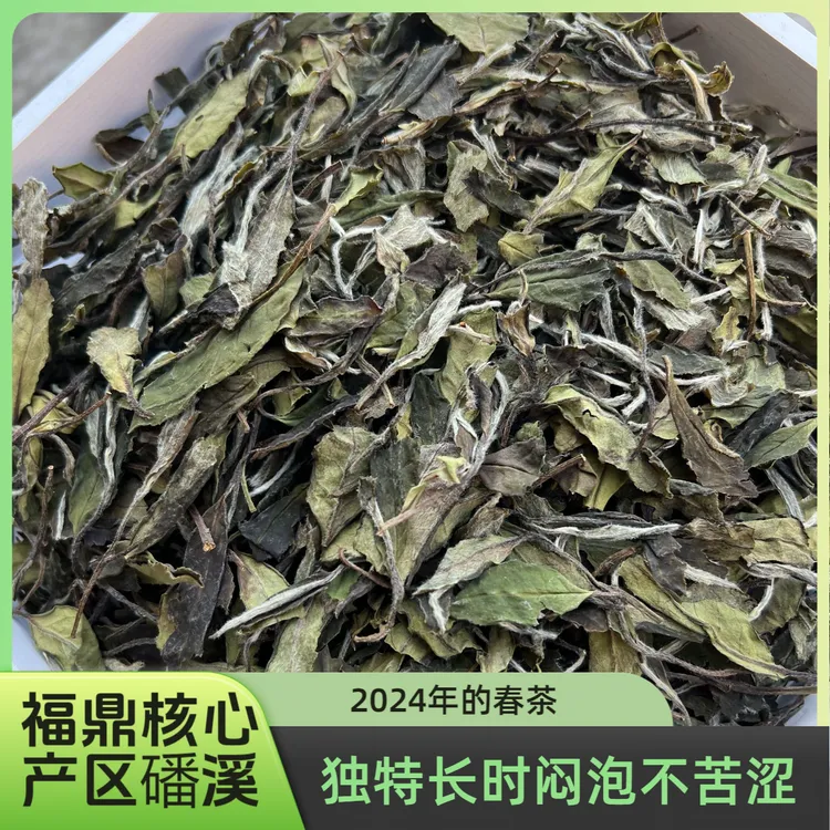 花香白牡丹茶2024款春茶口粮白茶福鼎原产磻溪白茶