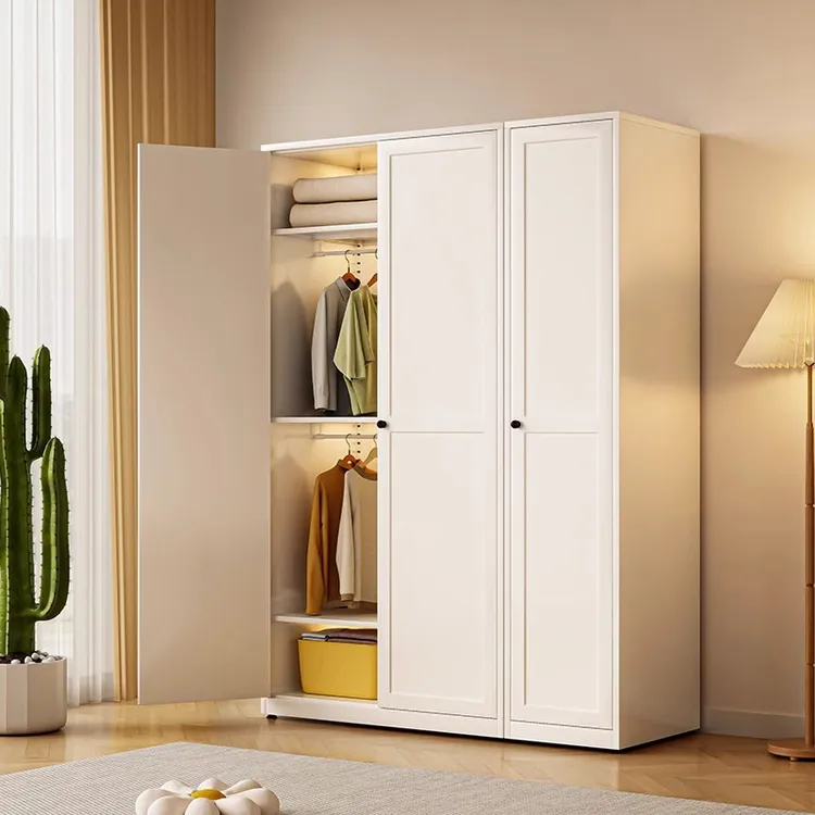 钢制衣柜卧室铁艺家用铁皮金属儿童衣柜简约现代大容量衣橱储物柜