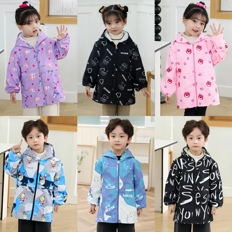 儿童罩衣幼儿园秋冬季男女防水宝宝防脏可外穿吃饭护衣洋气外套