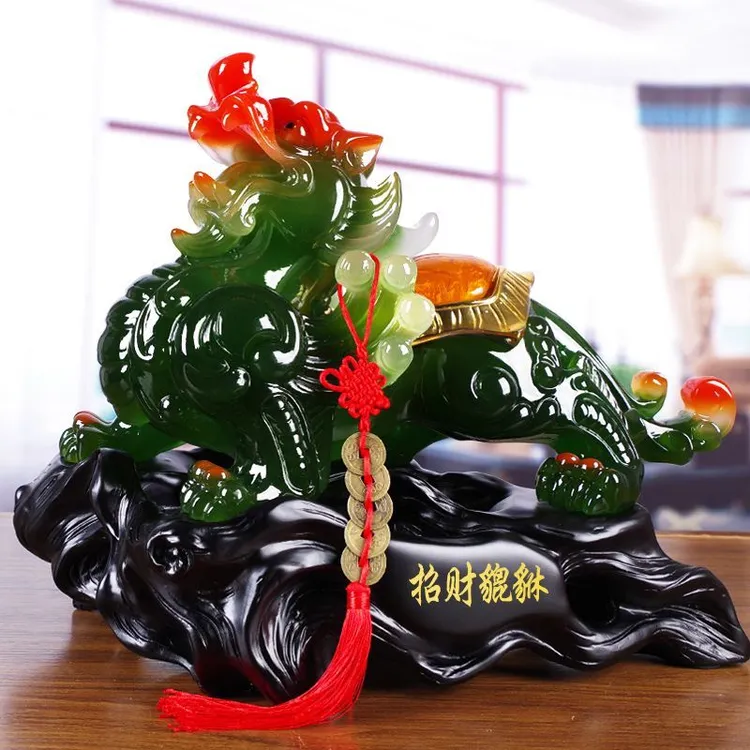 旺财招财貔貅摆件大号一对皮丘摆设客厅办公室装饰品店铺开业礼品