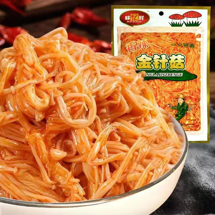 金针菇海带丝小黄瓜蔬菜香辣下饭菜