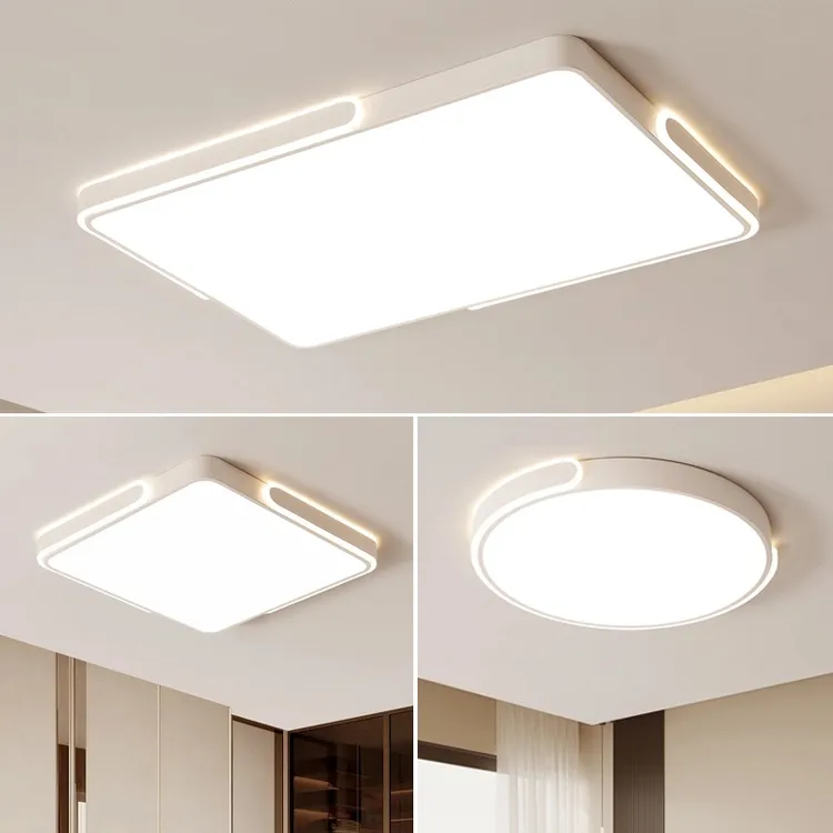 简约创意款主卧室圆形吸顶灯光环书房间大厅全光谱护眼超薄吸顶灯