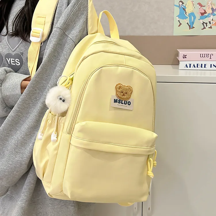 轻便韩版森系初中生小学生百搭少女大学生时尚休闲日系双肩包女