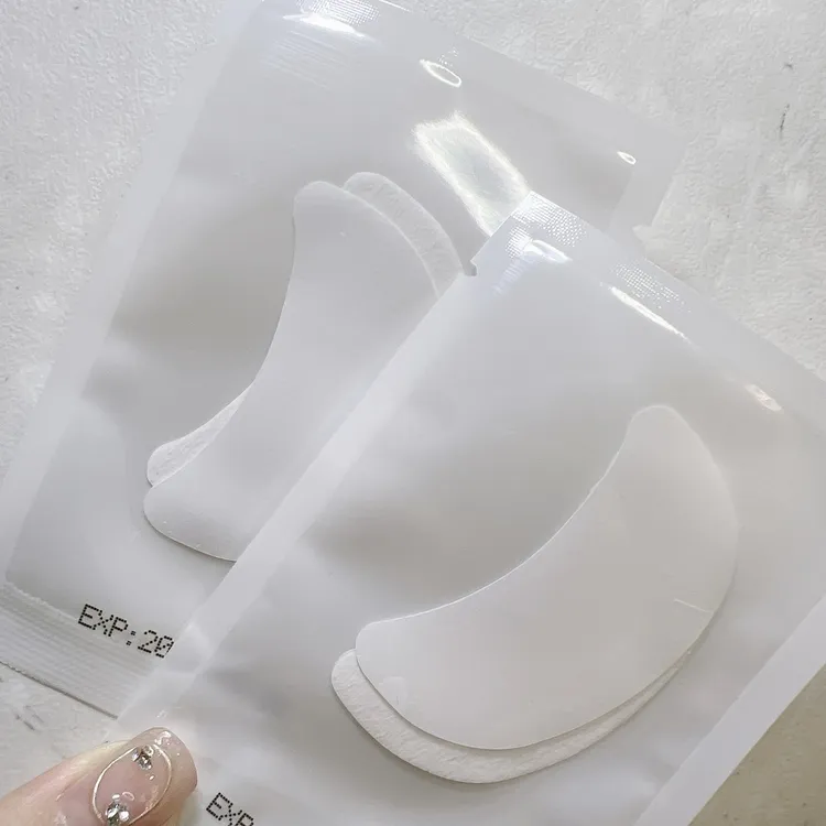 美睫隔离蛋白眼贴 冰雪白水润微笑型50对 隔离超薄柔软左右眼通用