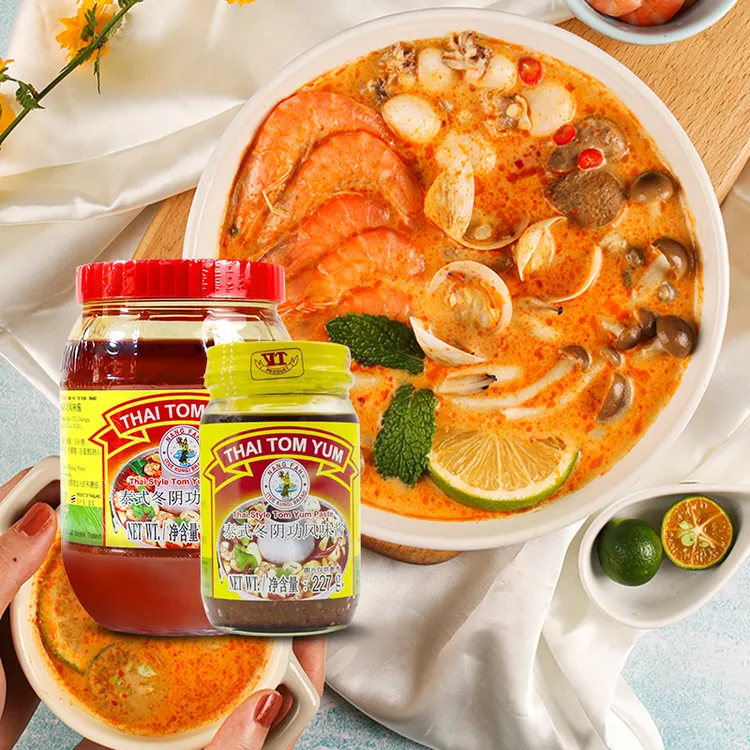 仙女持虾牌冬阴功酱泰式冬阴功汤料泰国进口酸辣虾冬荫功火锅底料