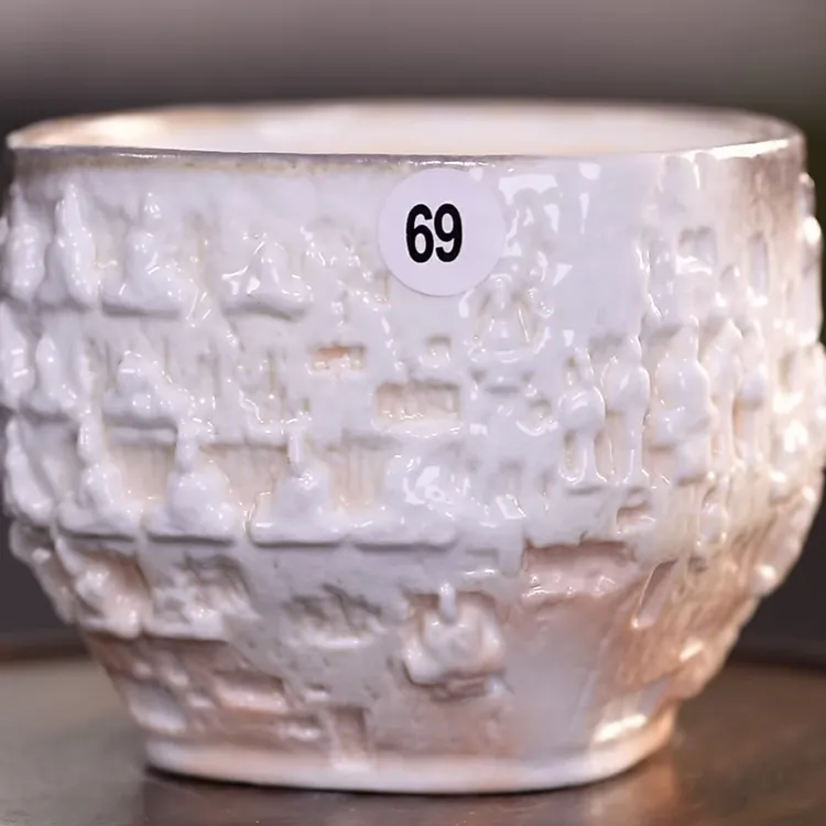 李现锋原创石窟大茶碗杯盏建水香炉花器茶盏纯手工柴烧杯陶瓷大号