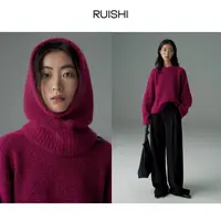 RUISHI芮时【BD】圈圈纱软糯百搭套头针织衫女秋冬R23C107501